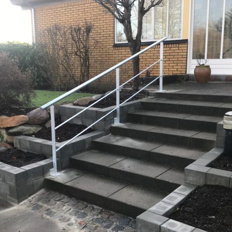 Gelænder, Fortrappe