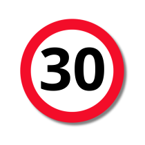 30 Km - Hastighedsskilt
