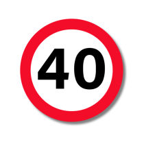 40 Km - Hastighedsskilt